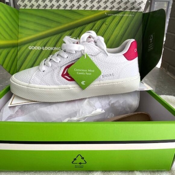 Cariuma Shoes - Cariuma Salvas Sneakers Womens 7.5 White Leather Low Cut